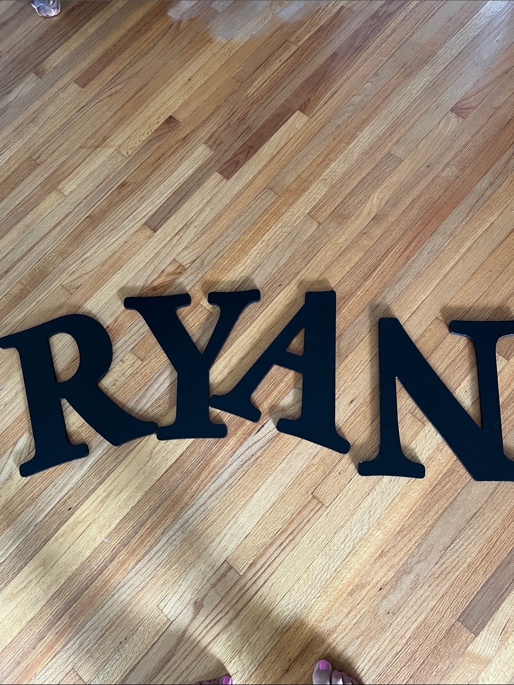 Hobby Lobby Black Wooden Wall Name Letters - RYAN